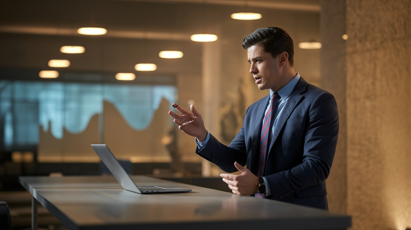 Accountant building trust with clients through clear communication