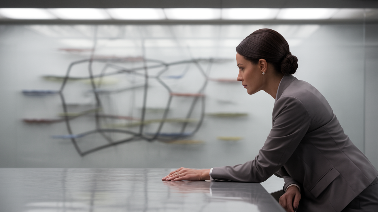 Consultant developing positioning strategy with ideal client profiles, outcomes, and differentiators mapped on whiteboard