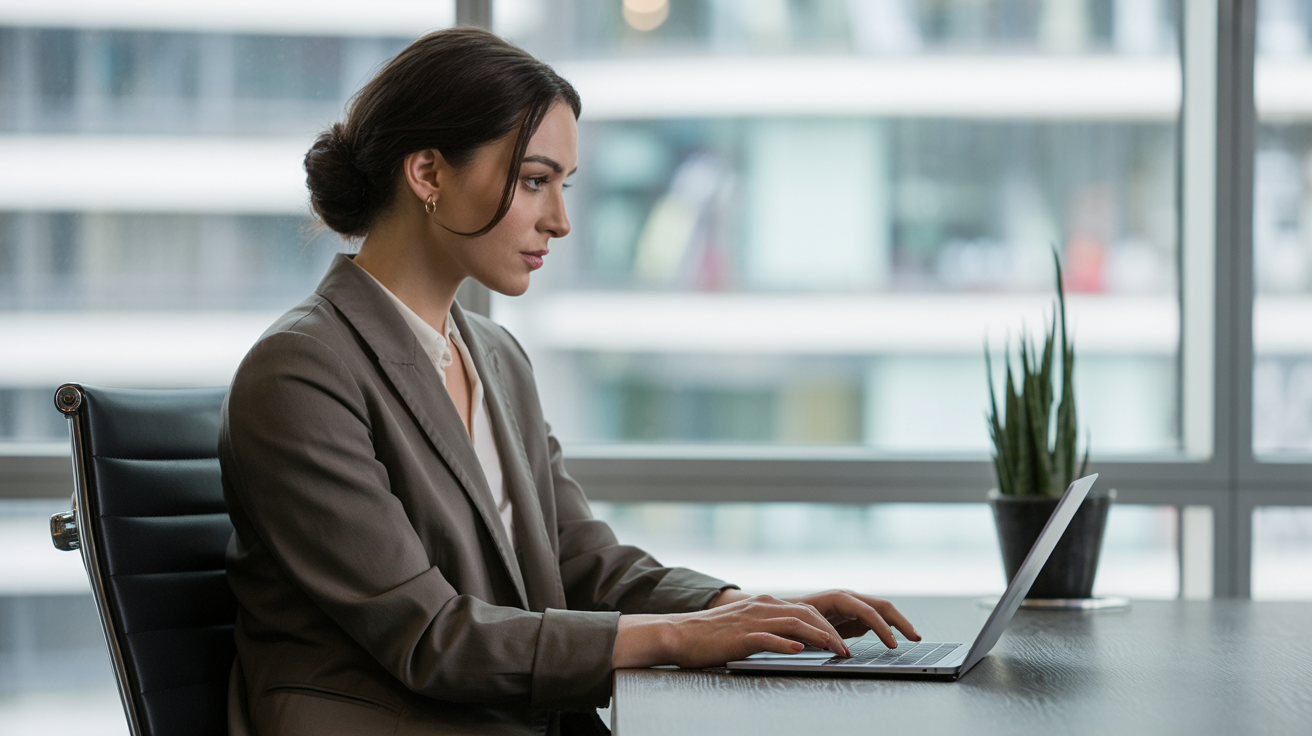 E-commerce marketer reviewing product pages and conversion metrics on laptop with shopping cart analytics visible