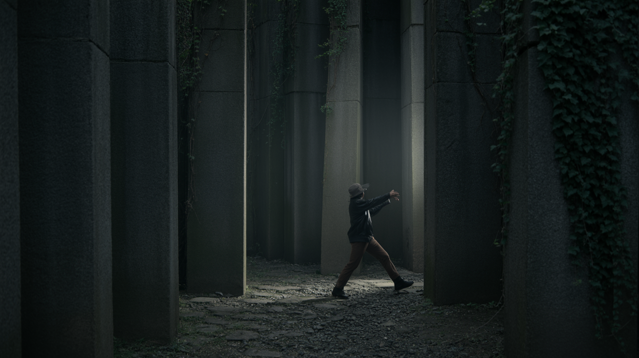 Customer journey with obstacles and friction points blocking the path to purchase