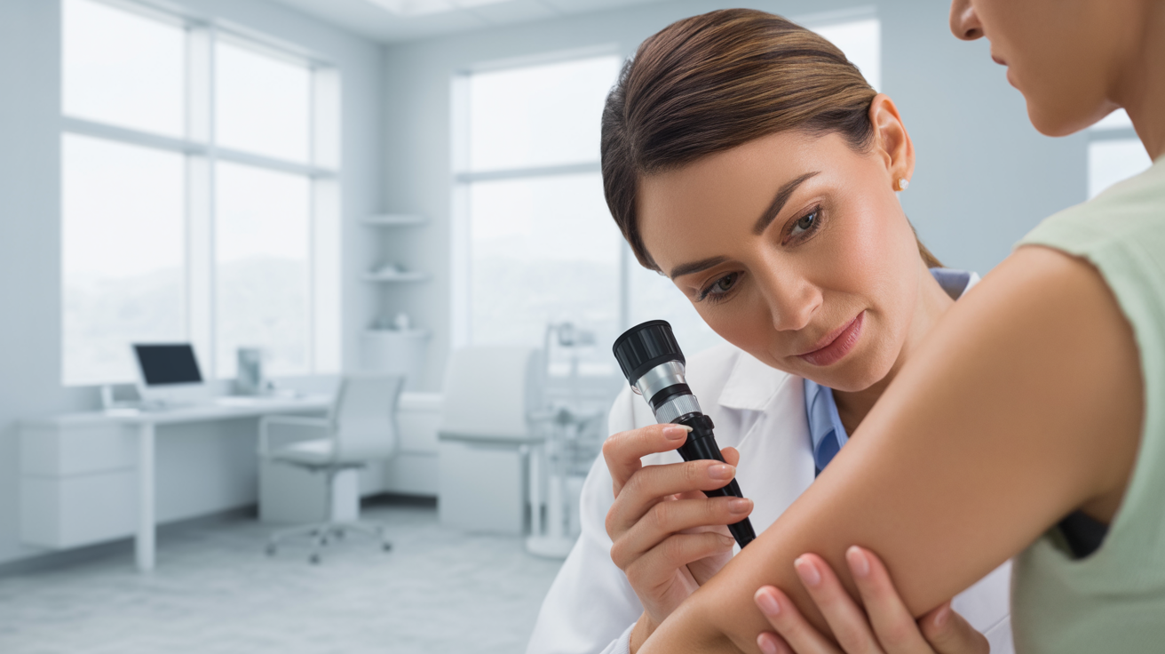 Dermatologist connecting with patients through content