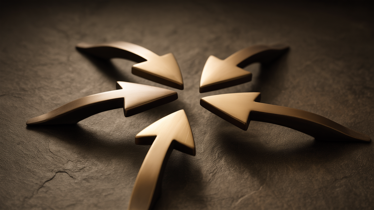 Four emotional pathways showing different motivational directions