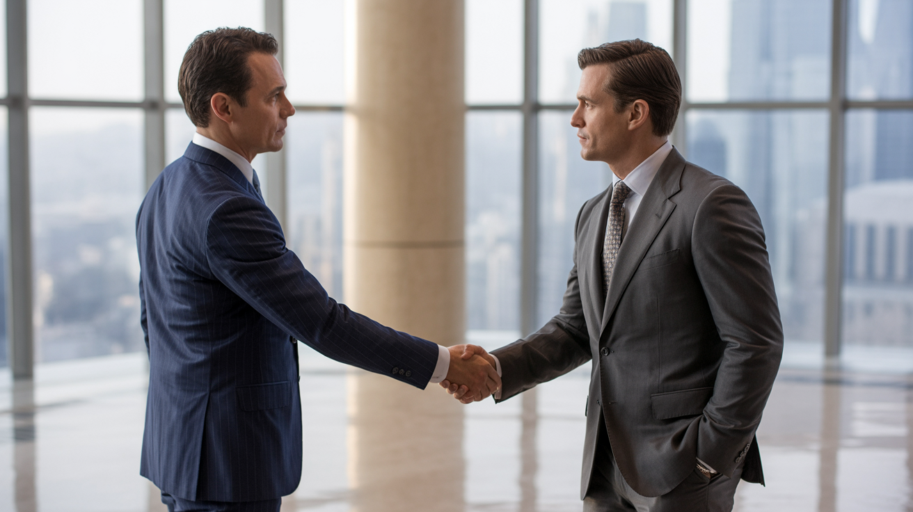 Financial advisor with new high-net-worth client