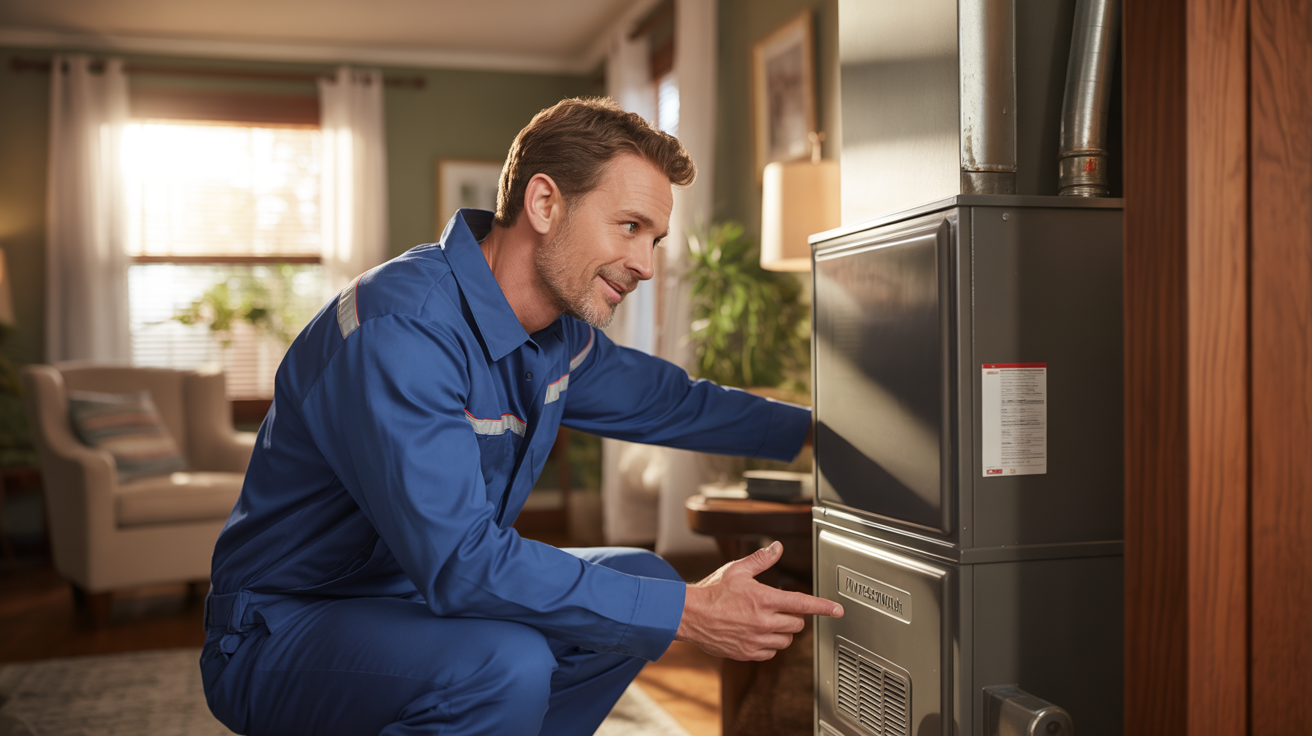 HVAC technician providing expert service