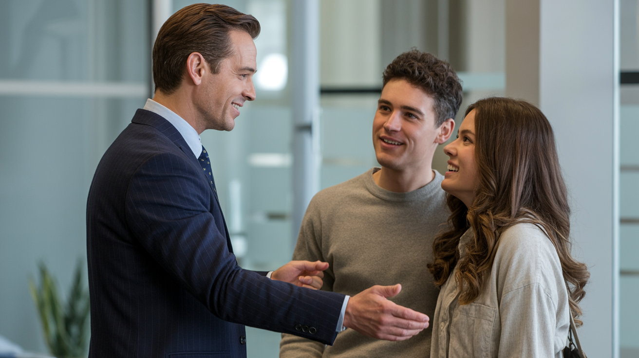 Mortgage broker building trust with homebuyer through clear guidance