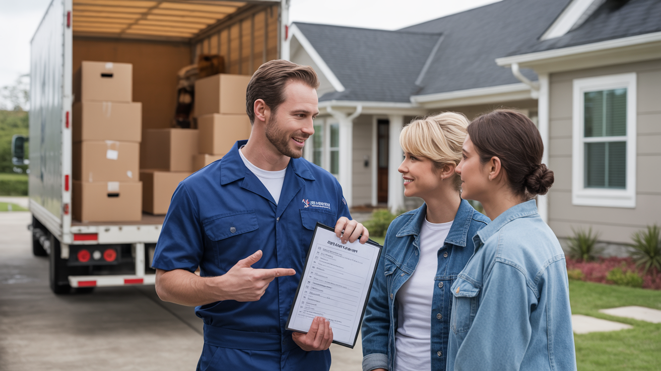 Moving company building trust with customers