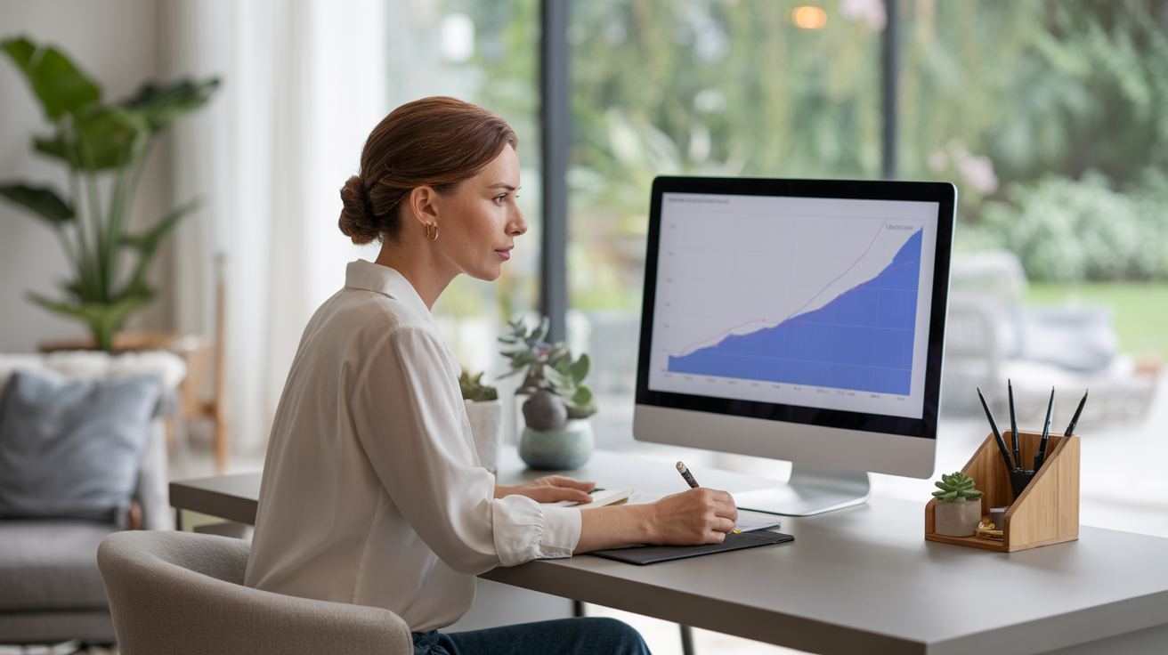 Newsletter writer connecting with audience through content