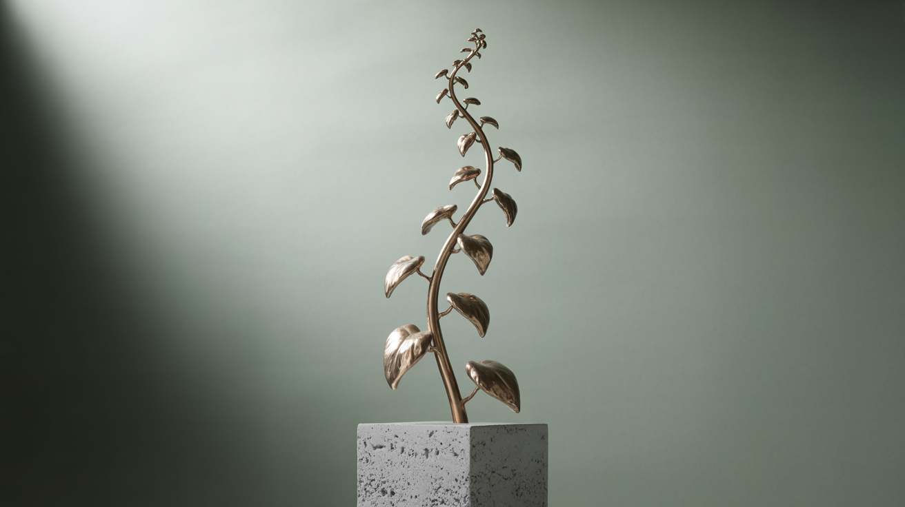 Sustainable business growth visualized as steady upward trajectory versus volatile spikes, long-term scaling