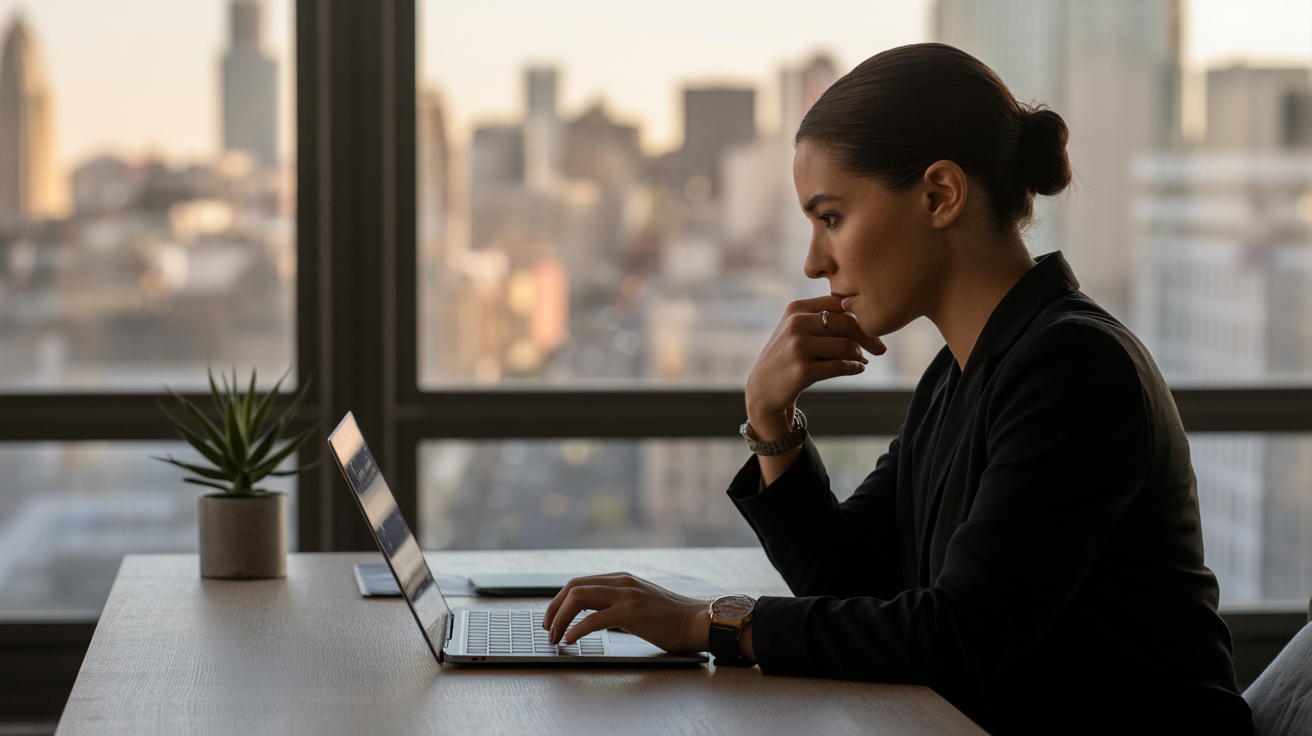 Marketer crafting high-converting email opt-in copy