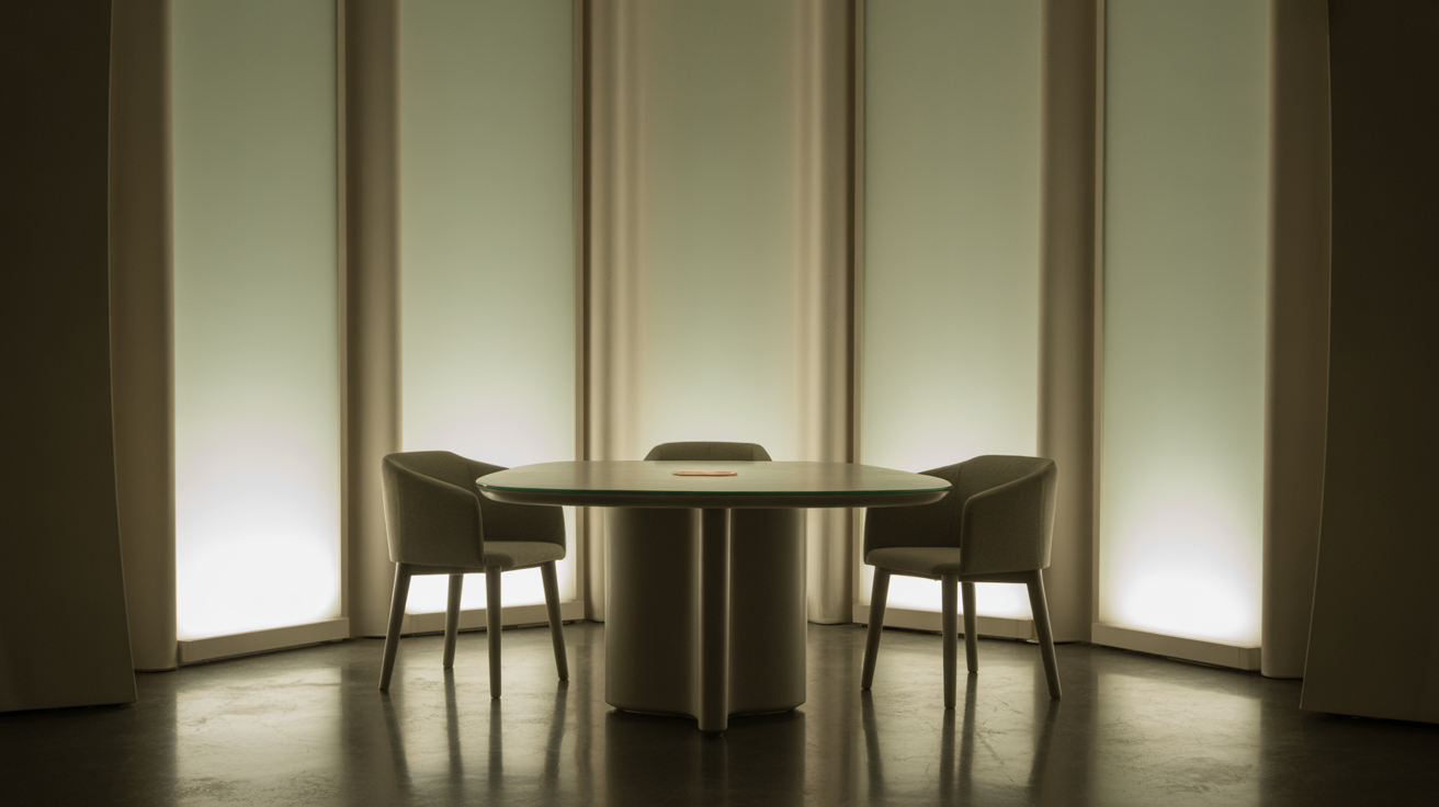 Podcast recording session with script showing compelling intro hook and listener retention graph