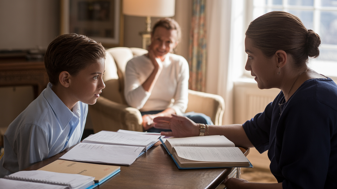 Private tutor connecting with students and parents