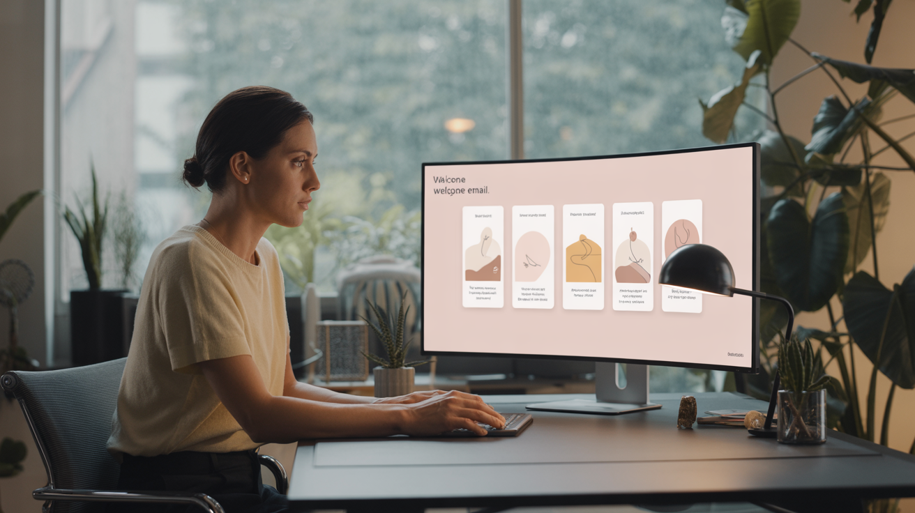 Marketer crafting Soap Opera email sequence