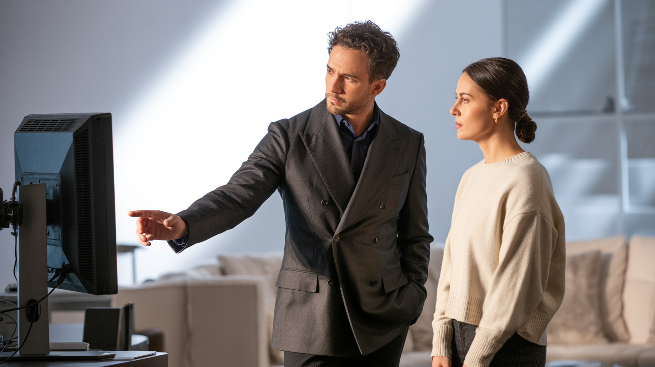 Videographer connecting with clients through content