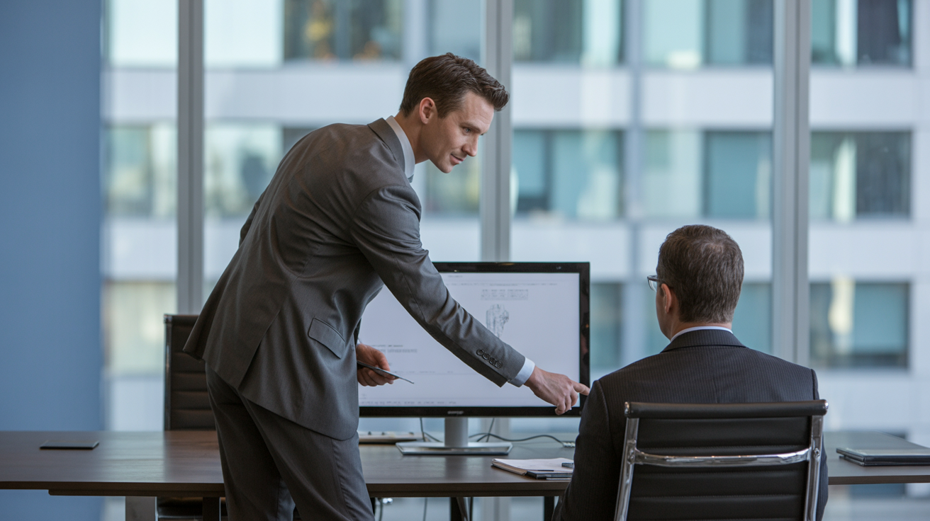 Web designer connecting with clients through content