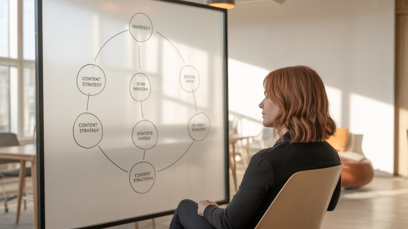 YouTuber planning content strategy across platforms